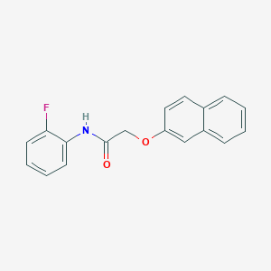 molecular formula C18H14FNO2 B398656 N-(2-fluorophenyl)-2-(2-naphthyloxy)acetamide 