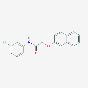 molecular formula C18H14ClNO2 B398659 N-(3-chlorophenyl)-2-(2-naphthyloxy)acetamide 