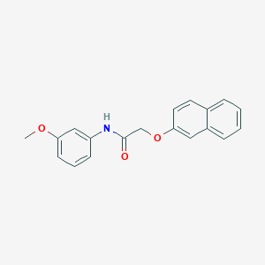 molecular formula C19H17NO3 B398660 N-(3-methoxyphenyl)-2-(2-naphthyloxy)acetamide 