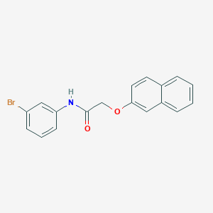 molecular formula C18H14BrNO2 B398662 N-(3-bromophenyl)-2-(2-naphthyloxy)acetamide 