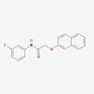 molecular formula C18H14FNO2 B398663 N-(3-fluorophenyl)-2-(2-naphthyloxy)acetamide 
