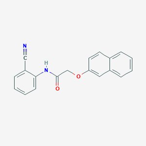 molecular formula C19H14N2O2 B398664 N-(2-cyanophenyl)-2-(2-naphthyloxy)acetamide 