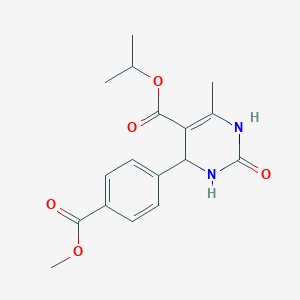 molecular formula C17H20N2O5 B3986647 isopropyl 4-[4-(methoxycarbonyl)phenyl]-6-methyl-2-oxo-1,2,3,4-tetrahydro-5-pyrimidinecarboxylate 