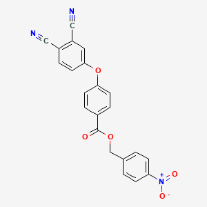 molecular formula C22H13N3O5 B3986654 4-nitrobenzyl 4-(3,4-dicyanophenoxy)benzoate 