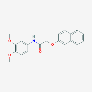 molecular formula C20H19NO4 B398669 N-(3,4-dimethoxyphenyl)-2-(2-naphthyloxy)acetamide 