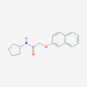 molecular formula C17H19NO2 B398670 N-cyclopentyl-2-(2-naphthyloxy)acetamide 