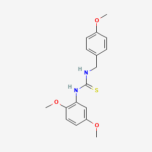 molecular formula C17H20N2O3S B3986704 N-(2,5-dimethoxyphenyl)-N'-(4-methoxybenzyl)thiourea 