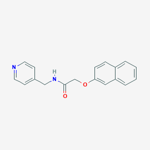 molecular formula C18H16N2O2 B398671 2-(2-Naphthyloxy)-N-(4-pyridinylmethyl)acetamide 