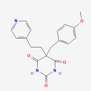 5-(4-methoxybenzyl)-5-[2-(4-pyridinyl)ethyl]-2,4,6(1H,3H,5H)-pyrimidinetrione