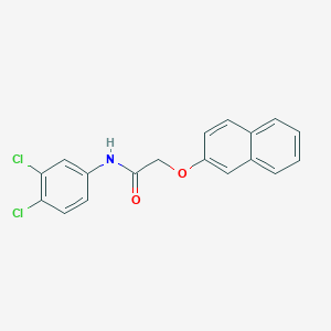 molecular formula C18H13Cl2NO2 B398673 N-(3,4-dichlorophenyl)-2-(2-naphthyloxy)acetamide 