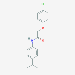 molecular formula C17H18ClNO2 B398674 2-(4-chlorophenoxy)-N-(4-isopropylphenyl)acetamide 