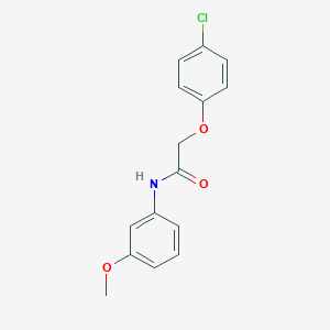 molecular formula C15H14ClNO3 B398675 2-(4-chlorophenoxy)-N-(3-methoxyphenyl)acetamide 
