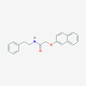 molecular formula C20H19NO2 B398676 2-(naphthalen-2-yloxy)-N-(2-phenylethyl)acetamide 