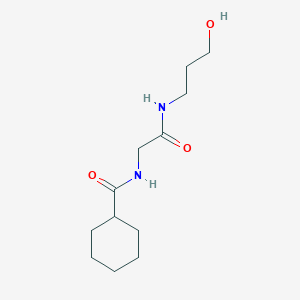 N-{2-[(3-hydroxypropyl)amino]-2-oxoethyl}cyclohexanecarboxamide