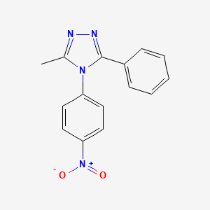 molecular formula C15H12N4O2 B3986811 3-methyl-4-(4-nitrophenyl)-5-phenyl-4H-1,2,4-triazole 