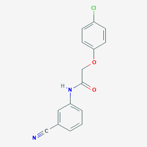 molecular formula C15H11ClN2O2 B398682 2-(4-chlorophenoxy)-N-(3-cyanophenyl)acetamide CAS No. 328025-14-5