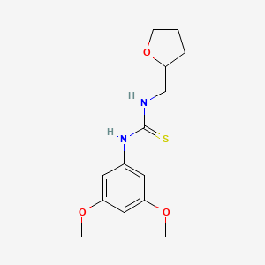 molecular formula C14H20N2O3S B3986829 N-(3,5-dimethoxyphenyl)-N'-(tetrahydro-2-furanylmethyl)thiourea 