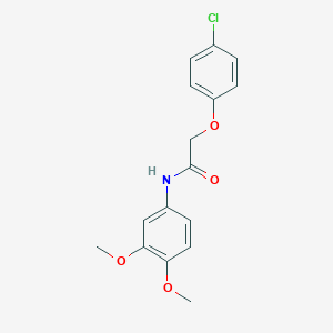molecular formula C16H16ClNO4 B398683 2-(4-chlorophenoxy)-N-(3,4-dimethoxyphenyl)acetamide 