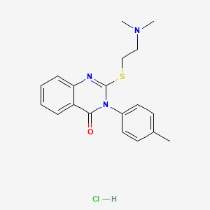 molecular formula C19H22ClN3OS B3986831 2-{[2-(dimethylamino)ethyl]thio}-3-(4-methylphenyl)-4(3H)-quinazolinone hydrochloride 