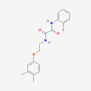 N-[2-(3,4-dimethylphenoxy)ethyl]-N'-(2-fluorophenyl)ethanediamide