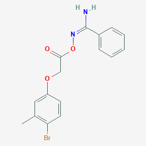 molecular formula C16H15BrN2O3 B398687 [(E)-[amino(phenyl)methylidene]amino] 2-(4-bromo-3-methylphenoxy)acetate 