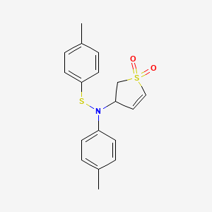 3-{(4-methylphenyl)[(4-methylphenyl)thio]amino}-2,3-dihydrothiophene 1,1-dioxide