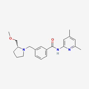 N-(4,6-dimethylpyridin-2-yl)-3-{[(2R)-2-(methoxymethyl)pyrrolidin-1-yl]methyl}benzamide