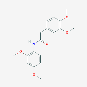 molecular formula C18H21NO5 B398691 N-(2,4-dimethoxyphenyl)-2-(3,4-dimethoxyphenyl)acetamide CAS No. 349407-99-4