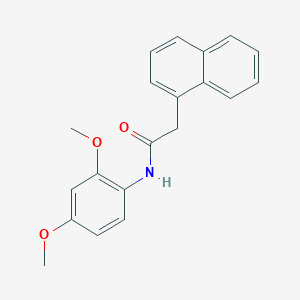 molecular formula C20H19NO3 B398693 N-(2,4-dimethoxyphenyl)-2-(1-naphthyl)acetamide 
