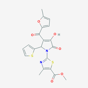 methyl 2-[3-hydroxy-4-(5-methyl-2-furoyl)-2-oxo-5-(2-thienyl)-2,5-dihydro-1H-pyrrol-1-yl]-4-methyl-1,3-thiazole-5-carboxylate