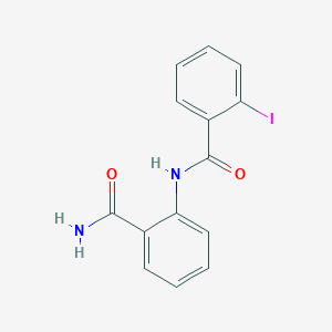 molecular formula C14H11IN2O2 B398694 2-[(2-Iodobenzoyl)amino]benzamide 