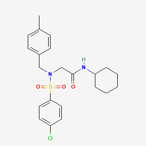 N~2~-[(4-chlorophenyl)sulfonyl]-N~1~-cyclohexyl-N~2~-(4-methylbenzyl)glycinamide