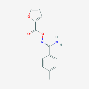 molecular formula C13H12N2O3 B398697 [[Amino-(4-methylphenyl)methylidene]amino] furan-2-carboxylate 