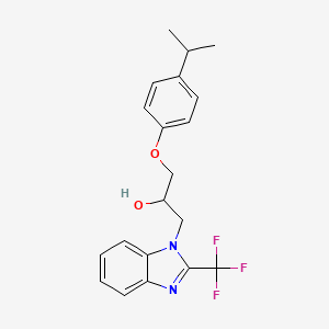 1-(4-isopropylphenoxy)-3-[2-(trifluoromethyl)-1H-benzimidazol-1-yl]-2-propanol