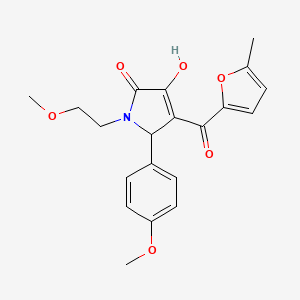 3-hydroxy-1-(2-methoxyethyl)-5-(4-methoxyphenyl)-4-(5-methyl-2-furoyl)-1,5-dihydro-2H-pyrrol-2-one