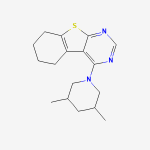 4-(3,5-dimethyl-1-piperidinyl)-5,6,7,8-tetrahydro[1]benzothieno[2,3-d]pyrimidine