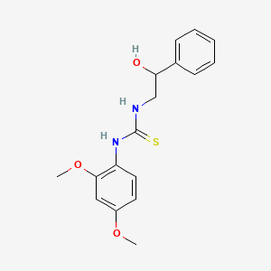 molecular formula C17H20N2O3S B3987028 N-(2,4-dimethoxyphenyl)-N'-(2-hydroxy-2-phenylethyl)thiourea 