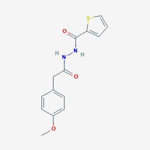 molecular formula C14H14N2O3S B398704 N'-[2-(4-methoxyphenyl)acetyl]-2-thiophenecarbohydrazide 