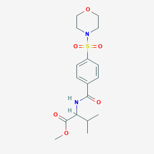 methyl N-[4-(4-morpholinylsulfonyl)benzoyl]valinate