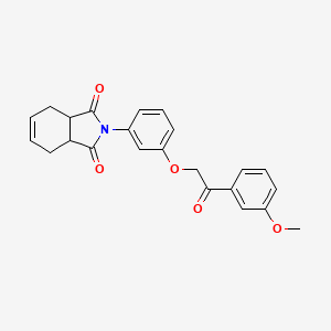 2-{3-[2-(3-methoxyphenyl)-2-oxoethoxy]phenyl}-3a,4,7,7a-tetrahydro-1H-isoindole-1,3(2H)-dione