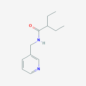 molecular formula C12H18N2O B398706 2-ethyl-N-(pyridin-3-ylmethyl)butanamide 