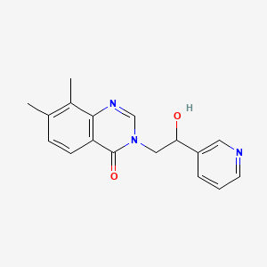 3-(2-hydroxy-2-pyridin-3-ylethyl)-7,8-dimethylquinazolin-4(3H)-one