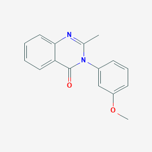 molecular formula C16H14N2O2 B398709 3-(3-Methoxyphenyl)-2-methylquinazolin-4-one CAS No. 42436-21-5