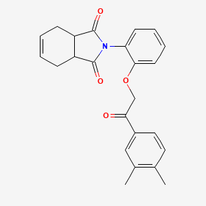 molecular formula C24H23NO4 B3987127 2-{2-[2-(3,4-dimethylphenyl)-2-oxoethoxy]phenyl}-3a,4,7,7a-tetrahydro-1H-isoindole-1,3(2H)-dione 