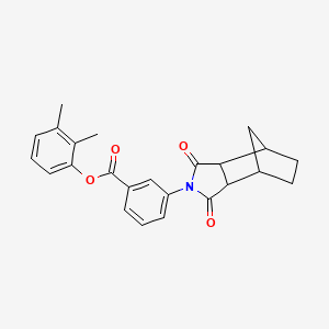 molecular formula C24H23NO4 B3987139 2,3-dimethylphenyl 3-(3,5-dioxo-4-azatricyclo[5.2.1.0~2,6~]dec-4-yl)benzoate 