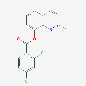 molecular formula C17H11Cl2NO2 B398714 2-Methyl-8-quinolinyl 2,4-dichlorobenzoate 