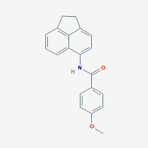 molecular formula C20H17NO2 B398715 N-(1,2-dihydroacenaphthylen-5-yl)-4-methoxybenzamide 