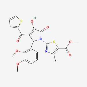 methyl 2-[2-(2,3-dimethoxyphenyl)-4-hydroxy-5-oxo-3-(2-thienylcarbonyl)-2,5-dihydro-1H-pyrrol-1-yl]-4-methyl-1,3-thiazole-5-carboxylate