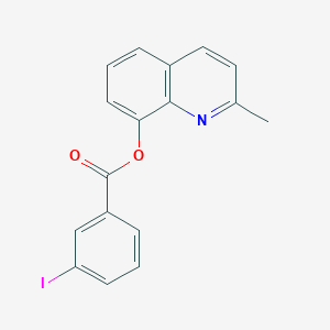 molecular formula C17H12INO2 B398720 2-Methyl-8-quinolinyl 3-iodobenzoate 