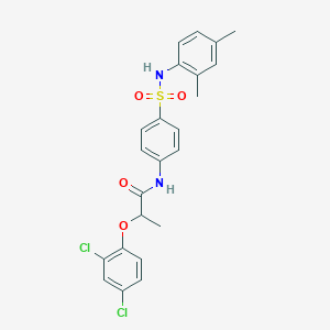 2-(2,4-dichlorophenoxy)-N-(4-{[(2,4-dimethylphenyl)amino]sulfonyl}phenyl)propanamide